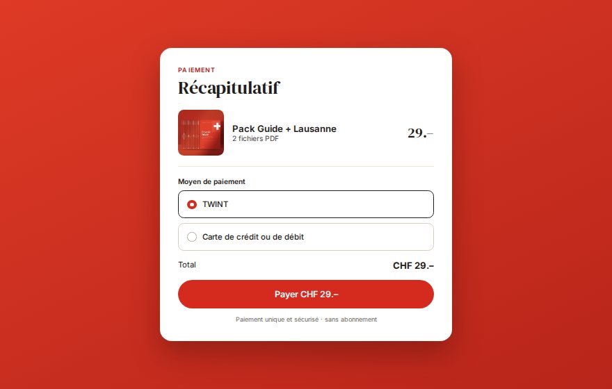 Aperçu : le récapitulatif de paiement